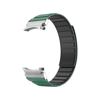 22mm SamSung Watch 4 Magnetischer Lederband mit Doppelfarbrotation und Nylon