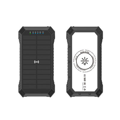 Außenstrombank für iPhone 15 15W Wireless Ausgang 22,5W Solarladung und 3A Ausgang