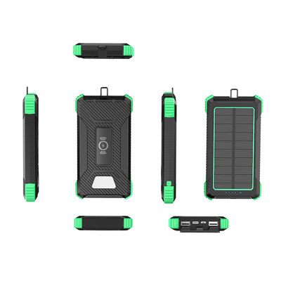 Wireless Charging 5W Outdoor Power Bank 10000mAh Sonnenbatterie Ladegerät für iPhone 15