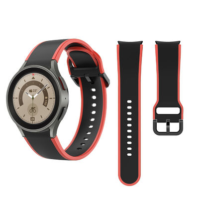 Doppelgesichts-Silicon-Uhrband für Samsung Galaxy Watch 5 40mm 44mm 3-7 Tage Lieferung