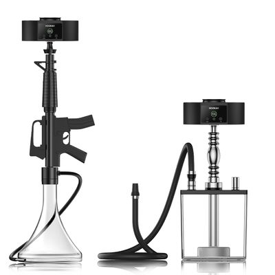 Schwarze elektrische Shisha Hookah Schüssel mit Temperaturverstellbarer LED und einzigartigem Design