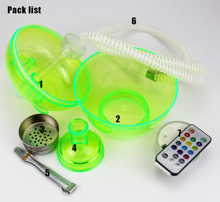 Sicherheit Farbiger Acryl Hookah Wookah Plastik Shisha Set zu günstigen Preisen