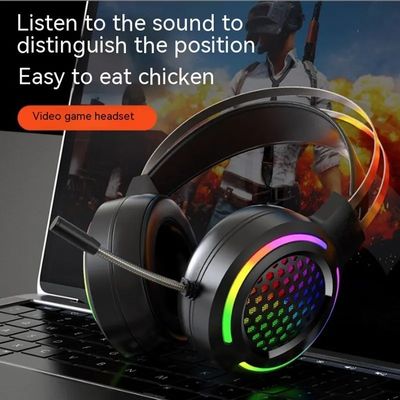 Kopfhörer mit eingebautem USB-Kabel Kabel HIFI 7.1 Lautsprecher Mikrofon Gaming RGB Headset