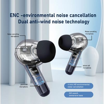Private Mould Wireless HiFI-Ohrhörer mit Low-Latency ANC ENC und Digital Display