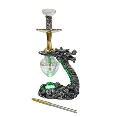 Party Bar Rauchen Hookah Shisha Set mit Harz Drachen Design und komplettes Zubehör