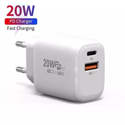 20 W Schnellladestation Steckdose A C Reiseladegerät für Mobiltelefone/Laptops/Projektoren