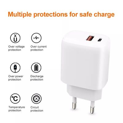 EU-Stecker 30W AC-Ladegerät PD-Adapter für schnellladende Laptops/Projektoren