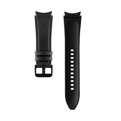 20mm Gummi-Leder-Uhrband Kompatibel mit Samsung Watch Series Retro Ersatz