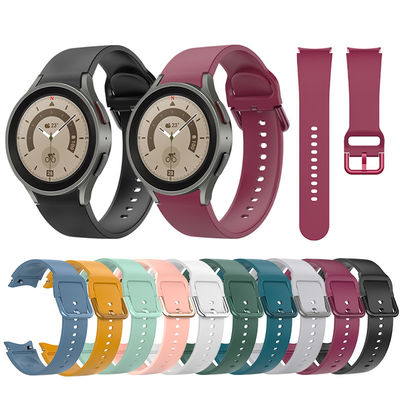 10 Farben Silikon-Uhrband Ersatzgurt für 44mm 40mm SamSung GaLaxy Watch 5