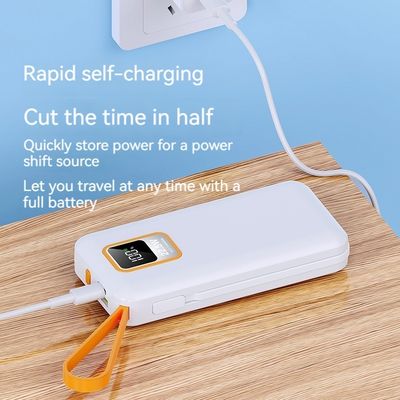 Outdoor 10000mAh TC Port Mini 22,5W Schnellladekraftbank mit Kabel und tatsächlicher Kapazität