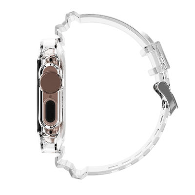 Private Schimmel-Transparente Bands für I Watch 2 3 4 5 6 7 8 9 SE 11 Farben Smart Watch Band