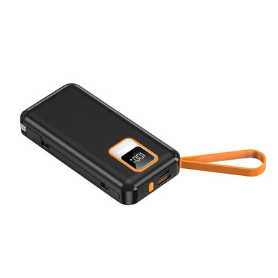 Mobiltelefone Geräte 10000mAh PD-Ladegerät Portable Outdoor Power Banks mit Kabel