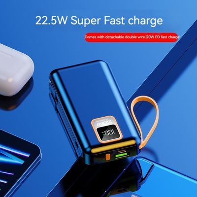 Mobiltelefone Geräte 10000mAh PD-Ladegerät Portable Outdoor Power Banks mit Kabel