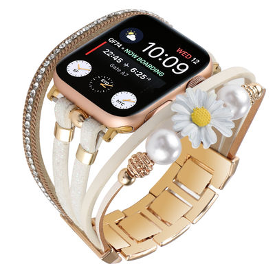 DHL.UPS.FEDEX.EMS Trendy Zou Chrysanthemum Dekorativ Smart Watch Band