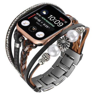 DHL.UPS.FEDEX.EMS Trendy Zou Chrysanthemum Dekorativ Smart Watch Band