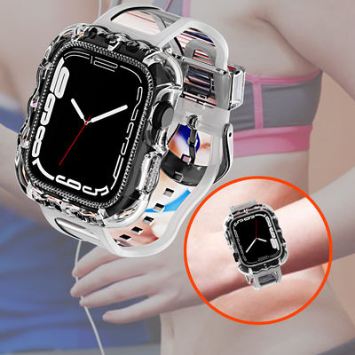 Modische 6 Farben TPU Loop Ersatz Sport Bands für Apple Watch 7 und erschwinglich