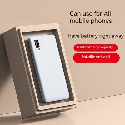 10W Ausgangsleistung Micro USB Eingangsschnittstelle Ultra Slim 10000mah Power Bank für iPhone 15