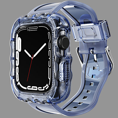 Modische 6 Farben TPU Loop Ersatz Sport Bands für Apple Watch 7 und erschwinglich