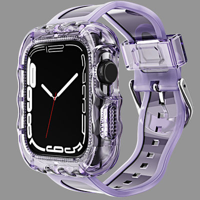 Modische 6 Farben TPU Loop Ersatz Sport Bands für Apple Watch 7 und erschwinglich
