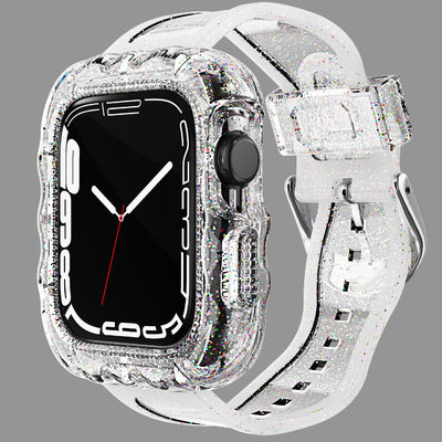 Modische 6 Farben TPU Loop Ersatz Sport Bands für Apple Watch 7 und erschwinglich