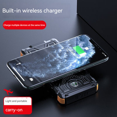 Micro USB-Eingabeoberfläche 10000 mAh Powerbank mit Kompass und Solarstromversorgung