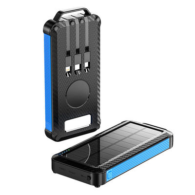 Li-Polymer Batterie Solar Power Bank 10000mAh für iPhone 15 Wireless Charging und im Freien