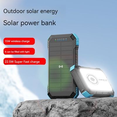 Schnelle Ladung Unterstützung Wasserdicht 20000mah Solarpanel Power Bank für Outdoor-Aktivitäten