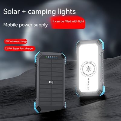 Schnelle Ladung Unterstützung Wasserdicht 20000mah Solarpanel Power Bank für Outdoor-Aktivitäten