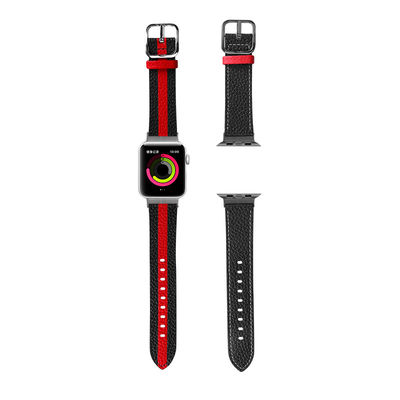OEM ODM Doppelseitiges Band Lederuhrband für Apple Watch Band 38 40 41 42 44 45mm Band