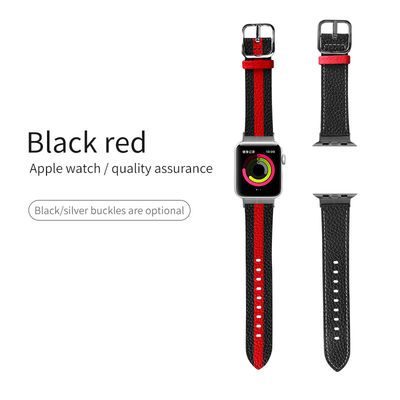 OEM ODM Doppelseitiges Band Lederuhrband für Apple Watch Band 38 40 41 42 44 45mm Band