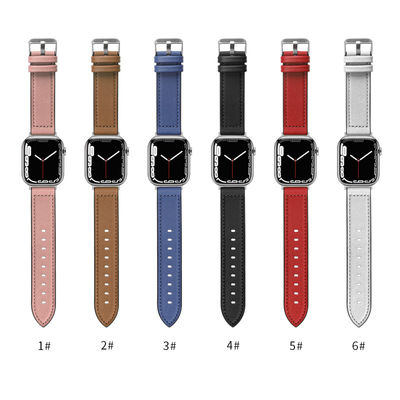 22mm Silikonleder Uhrenriemen für iWatch Serie 6 5 4 3 2 1 SE Luxus und langlebig