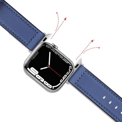 22mm Silikonleder Uhrenriemen für iWatch Serie 6 5 4 3 2 1 SE Luxus und langlebig