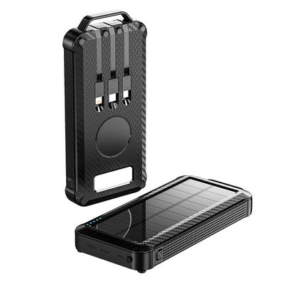Ultra dünn schnelles Laden Batterie Ladegerät 10000mAh Wireless Solar Power Bank für den Außenbereich