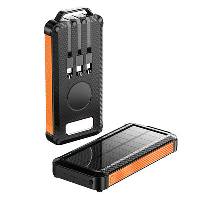 Ultra dünn schnelles Laden Batterie Ladegerät 10000mAh Wireless Solar Power Bank für den Außenbereich