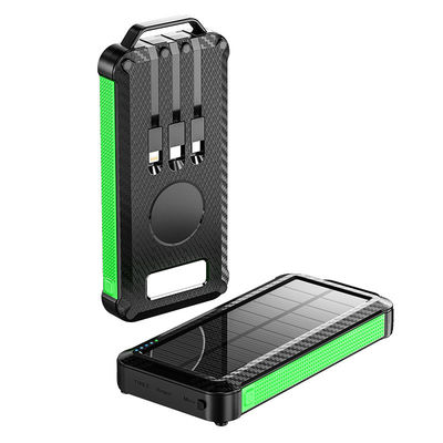 Ultra dünn schnelles Laden Batterie Ladegerät 10000mAh Wireless Solar Power Bank für den Außenbereich