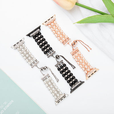 Funktion Modische Uhr Gürtel Perlen Apple Watch Bands für iWatch Serie 8 7 6 5