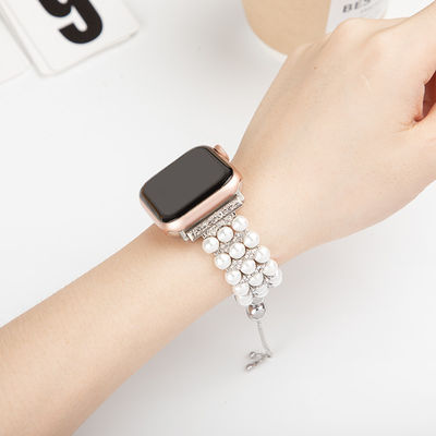 Funktion Modische Uhr Gürtel Perlen Apple Watch Bands für iWatch Serie 8 7 6 5