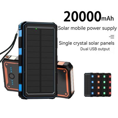 Schutz vor Überladung 20000mah Li-Polymer-Batterie Solarenergiebank für Mobiltelefone