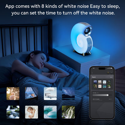 Wireless-Ladegerät mit Wecker Digital App Control RGB Light Wireless Lautsprecher