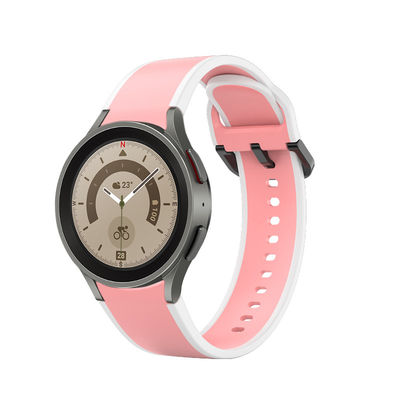 Samsung Galaxy Watch 5 40mm 44mm Silikonband mit doppeltem Design Band Breite 20mm