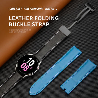 20mm Luxus-Leder-Uhrband für SamSung GaLaxy Watch 5 100% professionelle QC bestanden