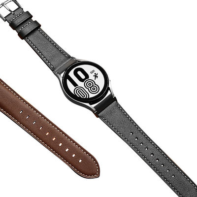 20mm Leder Uhrenband für Samsung Galaxy Watch 4 Quick Release Echtlederband
