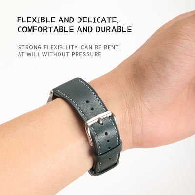 20mm Leder Uhrenband für Samsung Galaxy Watch 4 Quick Release Echtlederband