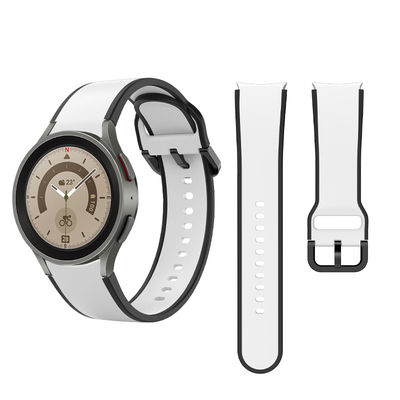 Doppelgesichts-Silicon-Uhrband für Samsung Galaxy Watch 5 40mm 44mm 3-7 Tage Lieferung