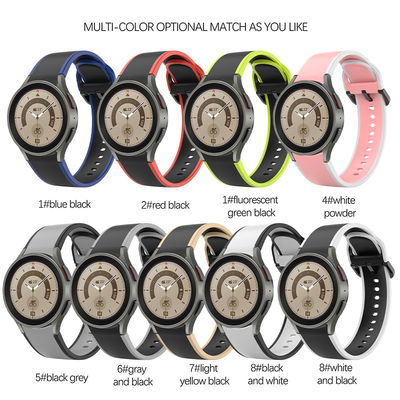 Doppelgesichts-Silicon-Uhrband für Samsung Galaxy Watch 5 40mm 44mm 3-7 Tage Lieferung