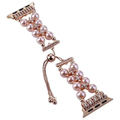 OEM ODM Frauen Metall Diamanten Schmuck Armband Armband Mode Handgemachte Uhren Gürtel Für iWatch Serie 8 7 6 5 4 3 2 1